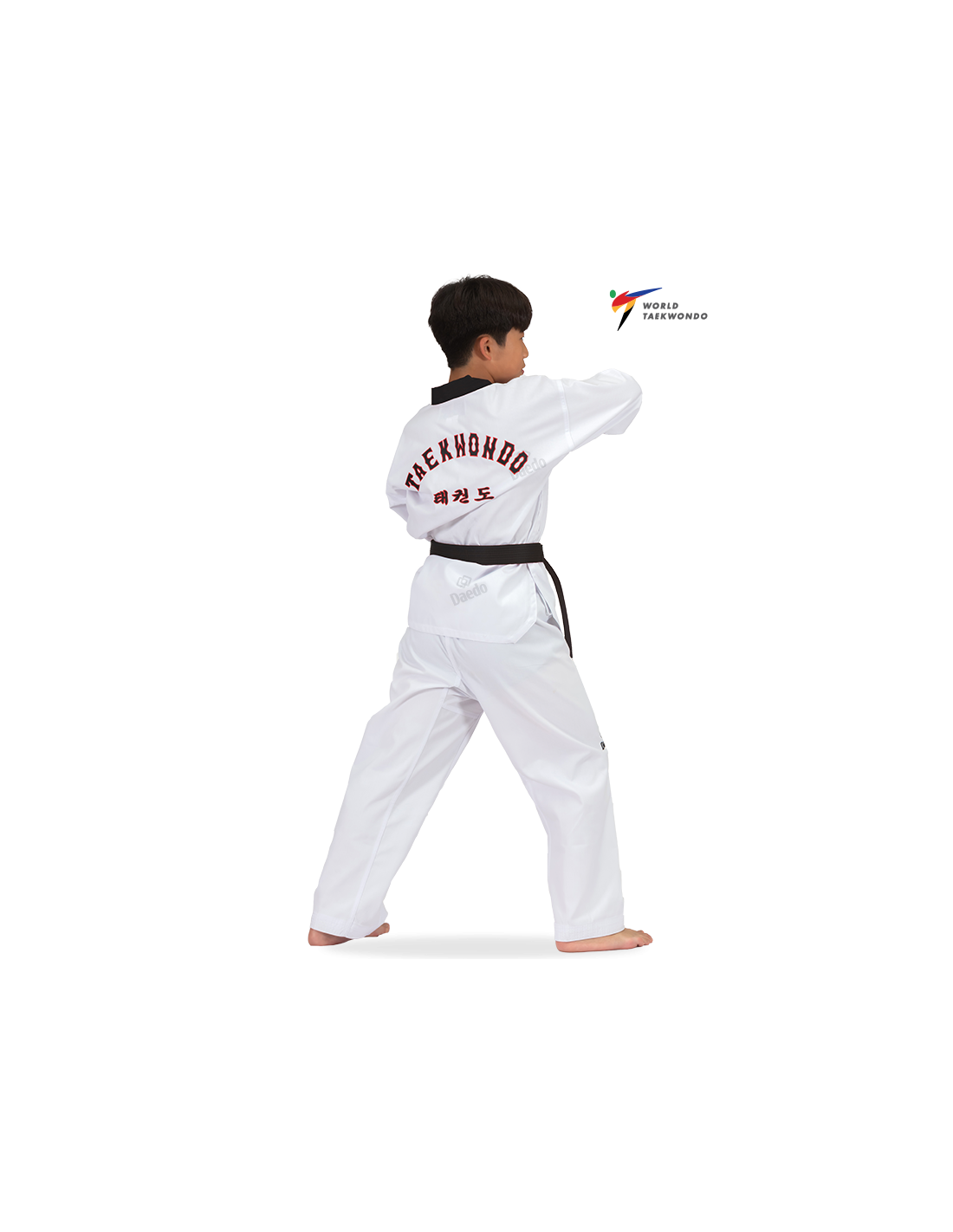 WT Dobok Black Neck*++*WT Dobok Black Neck