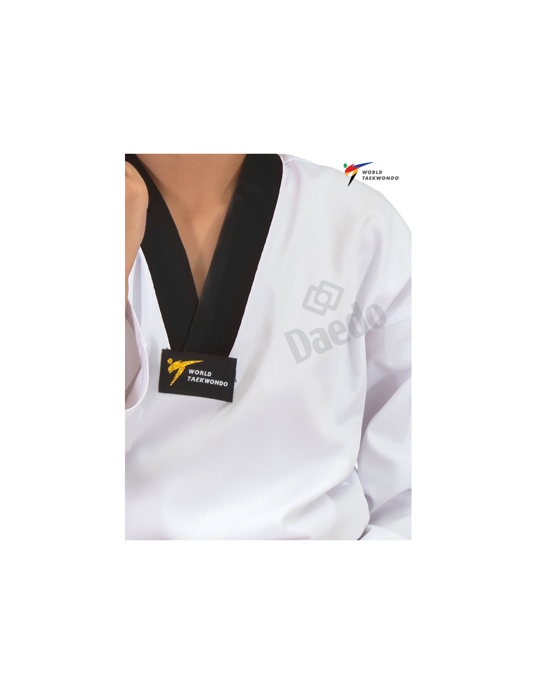 WT Dobok Black Neck*++*WT Dobok Black Neck